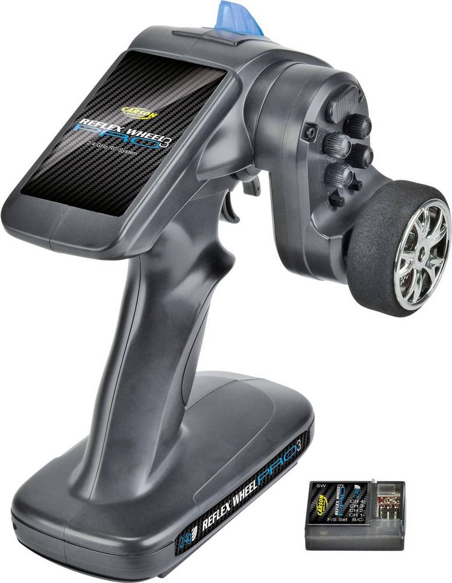 Carson Modellsport Reflex Wheel Pro III 2.4 GHz 11,1V RC pistoolzender 2,4 GHz Aantal kanalen: 2 Incl. ontvanger