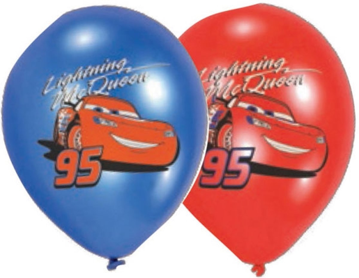 6 latex Cars™ ballonnen - Feestdecoratievoorwerp