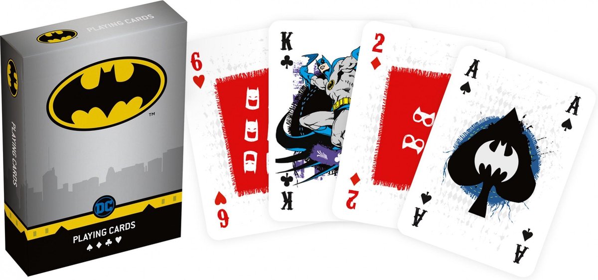 Cartamundi Speelkaarten Dc Comics Batman 8,8 Cm Karton 55-delig