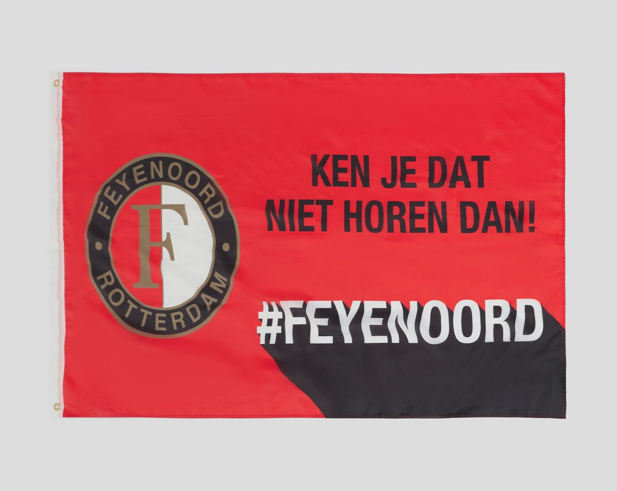 Feyenoord Vlag Ken je dat niet horen dan! 152 x 91 cm official item