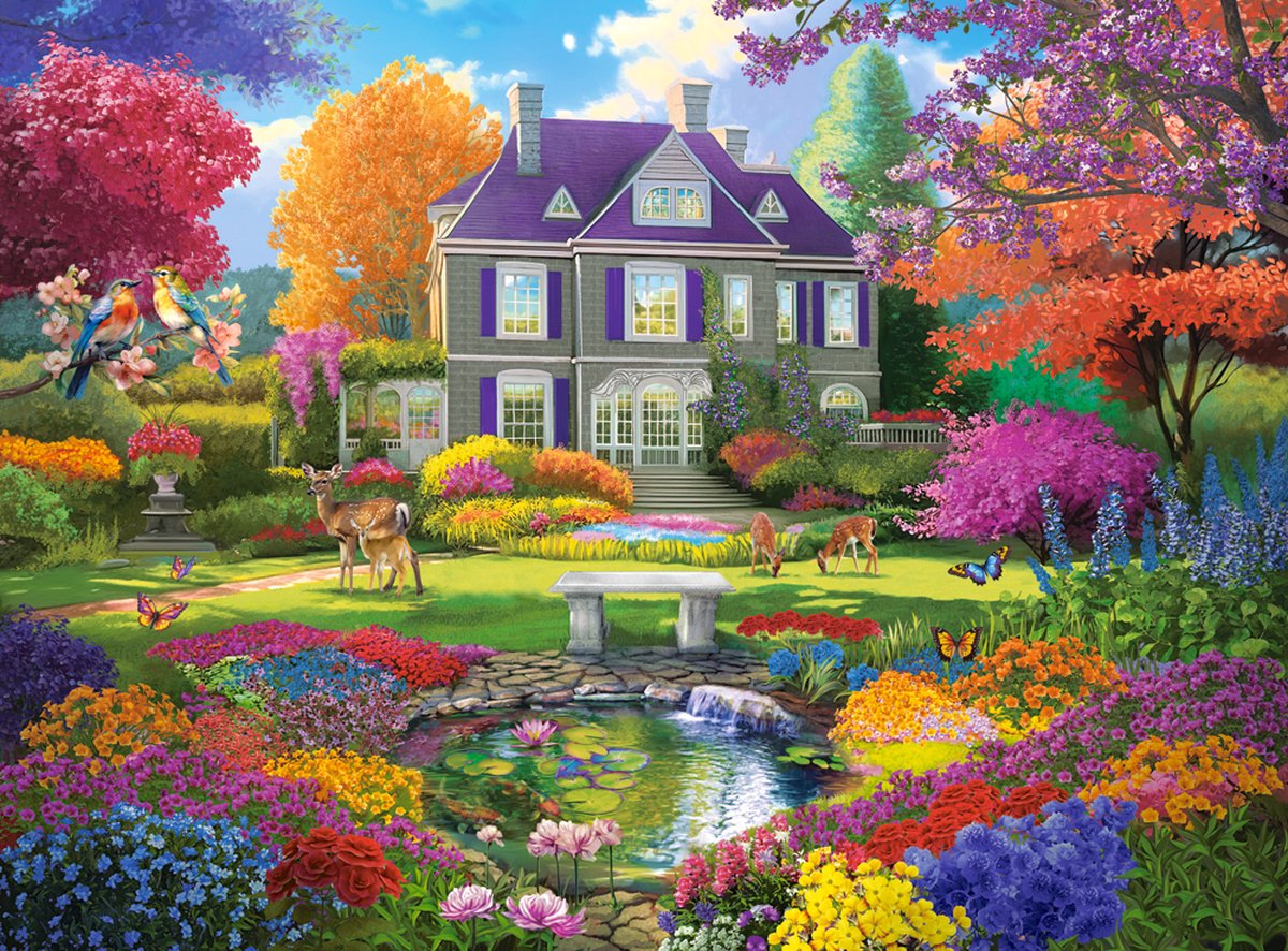 Castorland puzzel Garden of Dreams - 3000 stukjes legpuzzel.