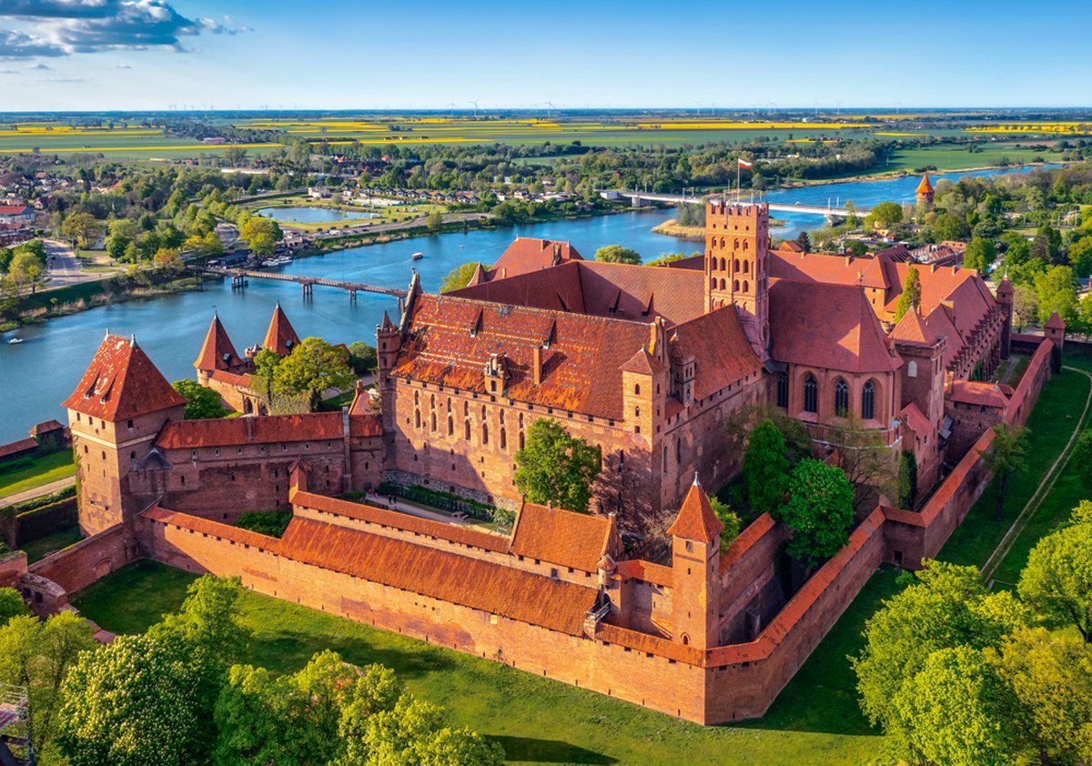 Castorland puzzel Malbork kasteel Polen - 500 stukjes legpuzzel.
