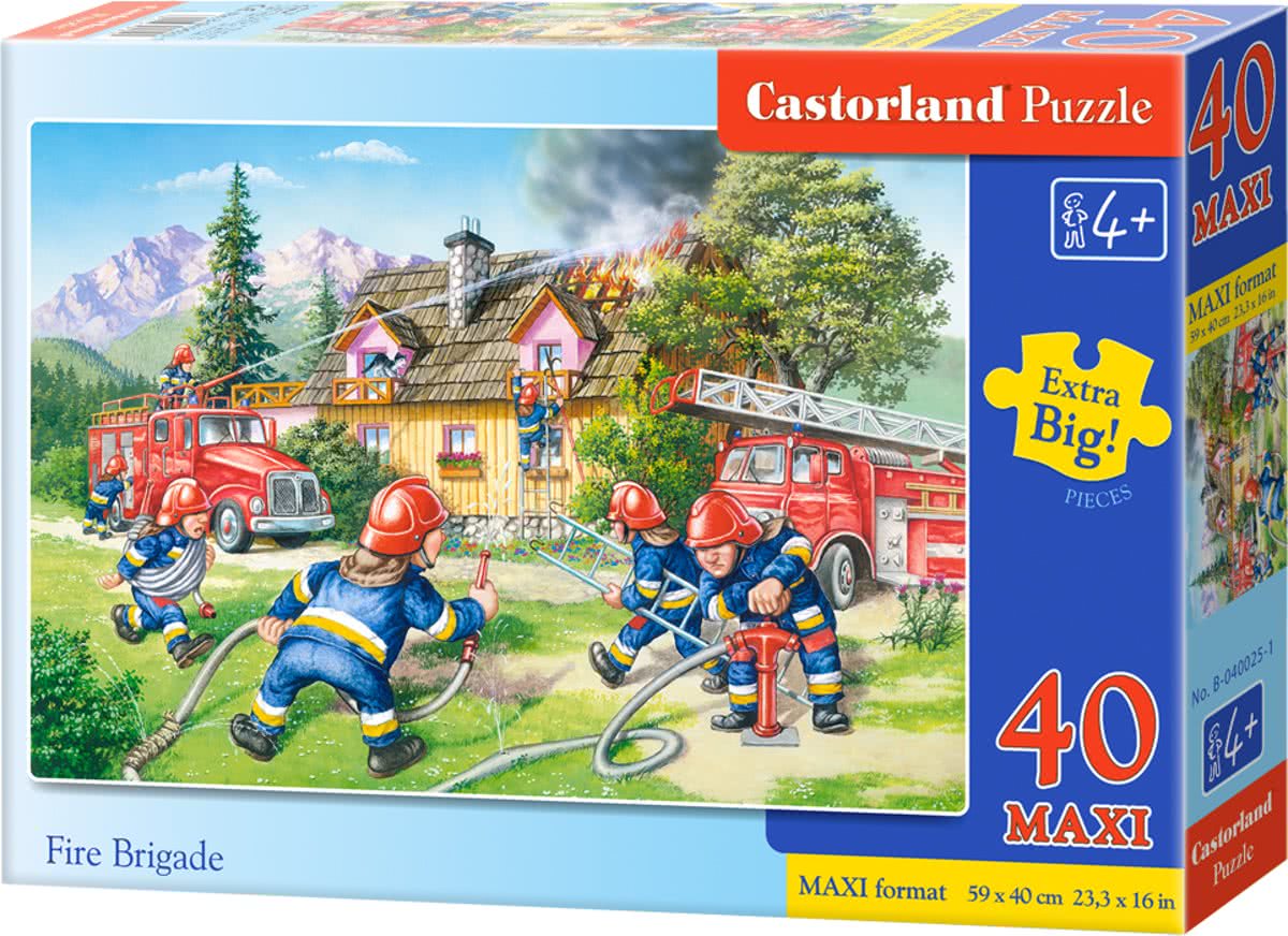 Fire Brigade - Vloerpuzzel - Vloerpuzzel maxi 40  Stukjes