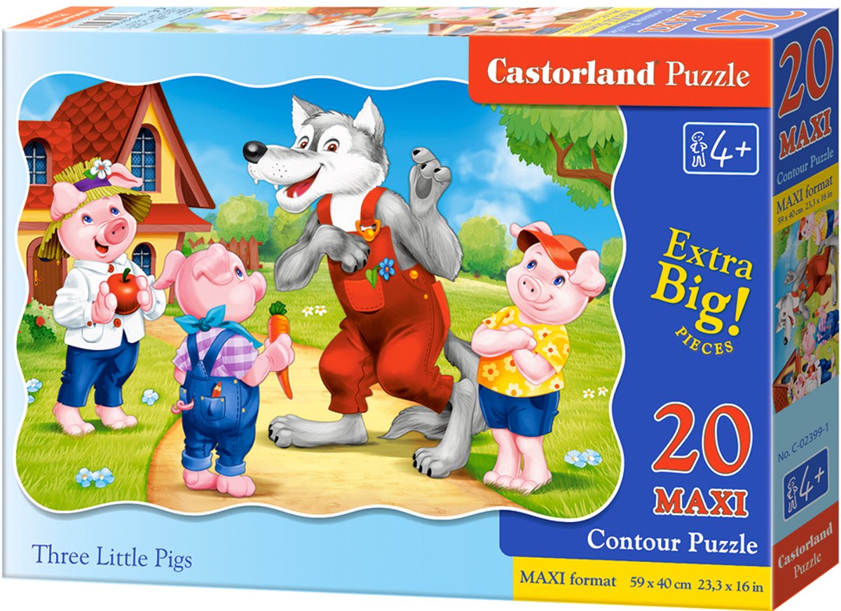 Puzzle 20 Maxi Three Little Pigs