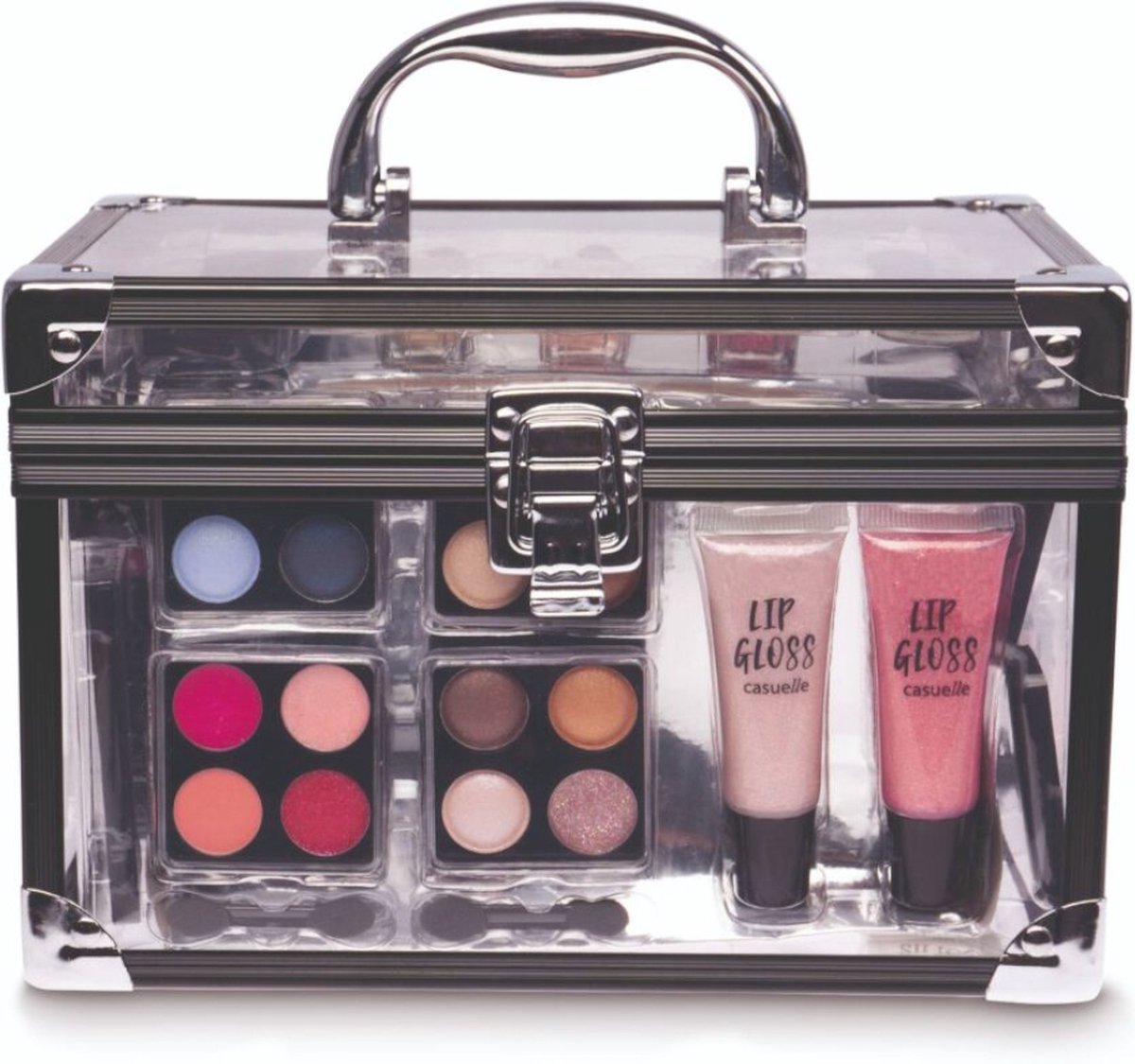 Casuelle Make-Upkoffer Plexiglas Alu Frame.
