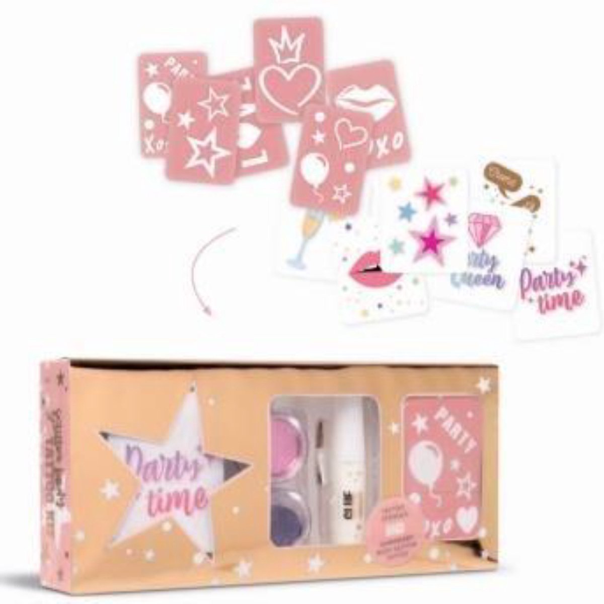 Time to Celebrate - Tijdelijke tattoo geschenkdoos - Casuelle - Kinderen