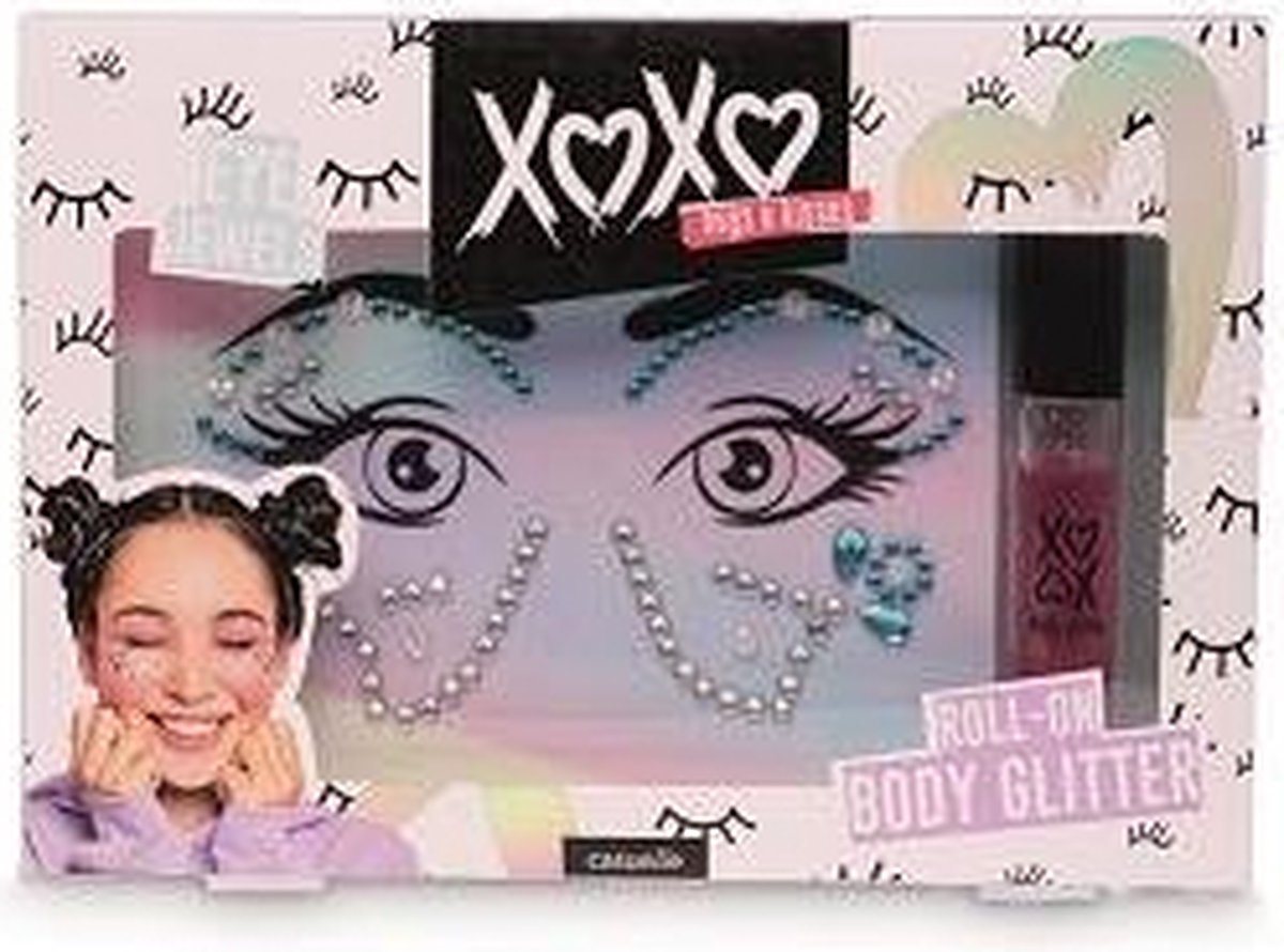 XOXO Giftset met gemstones + bodyglitter