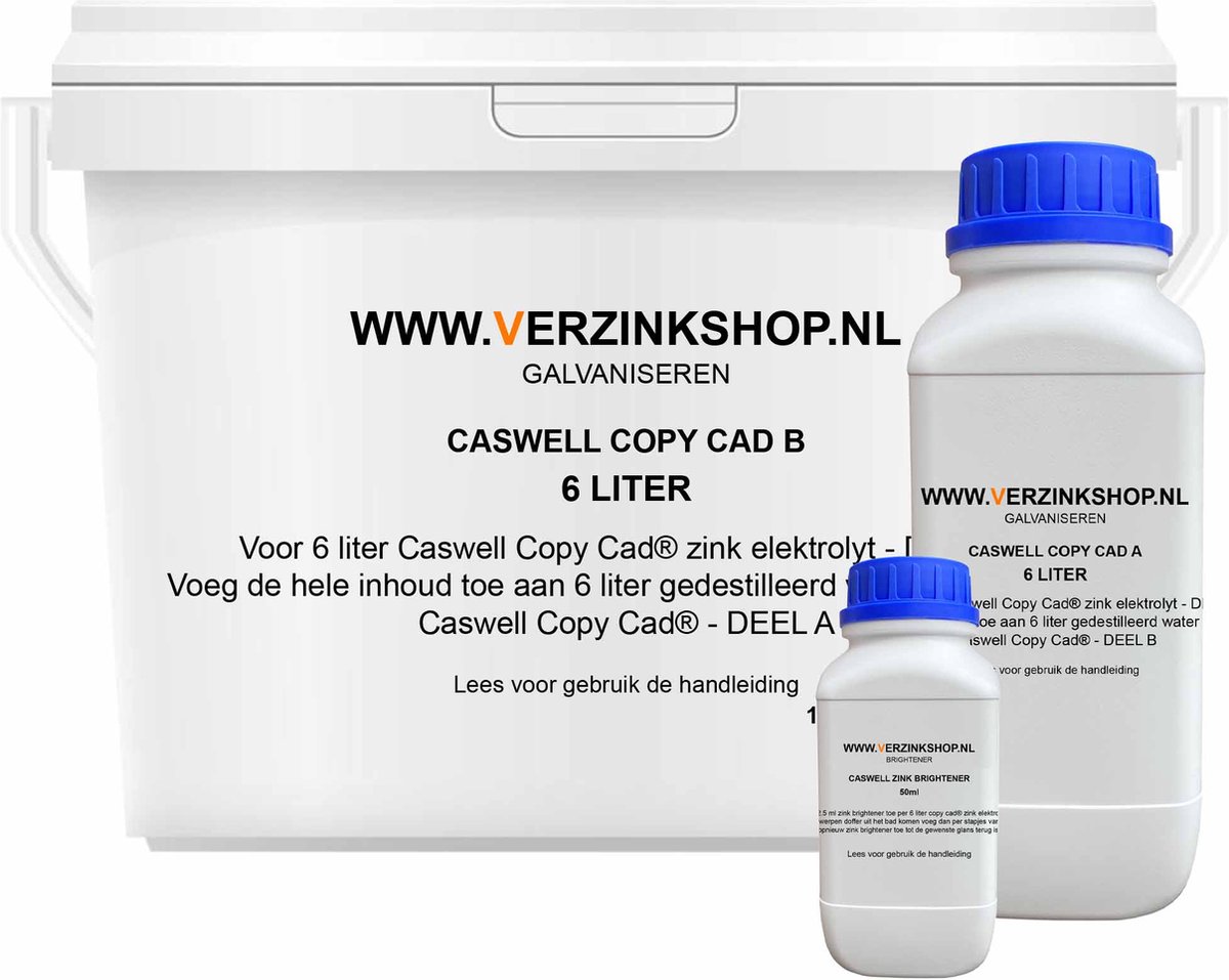 Verzink Kit Caswell Copy Cad® - 6 liter , zonder , zonder voeding