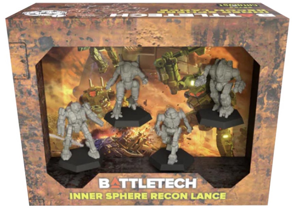 BattleTech: Inner Sphere Recon Lance - Miniatures - Catalyst Game Labs