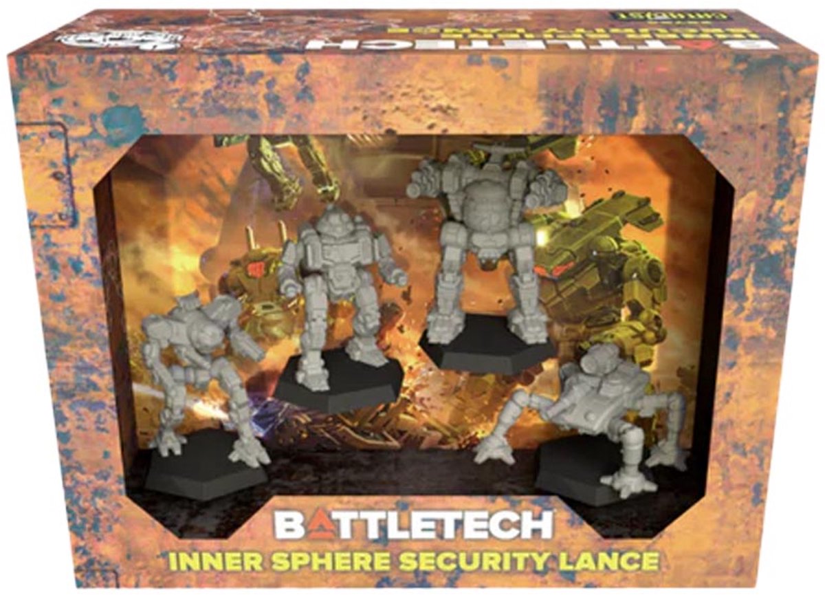 BattleTech: Inner Sphere Security Lance - Miniatures - Catalyst Game Labs
