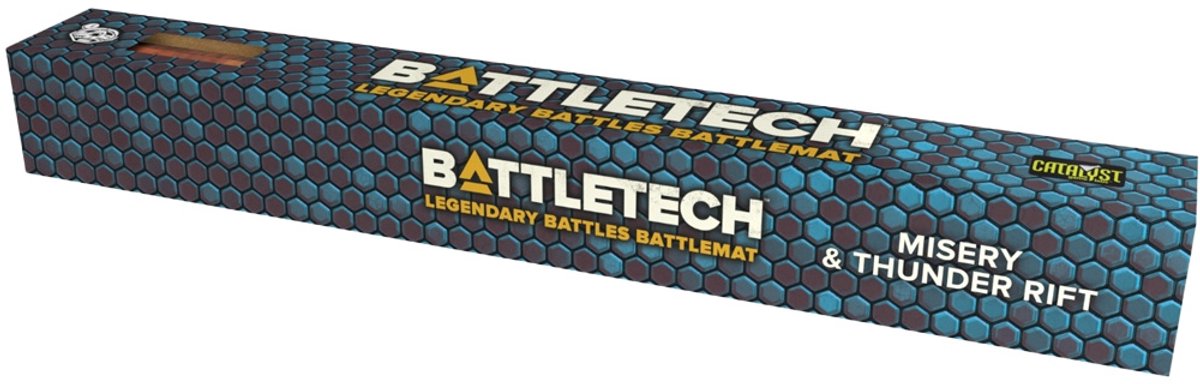 BattleTech Legendary Battles BattleMat: Misery & Thunder Rift - Catalyst Game Labs