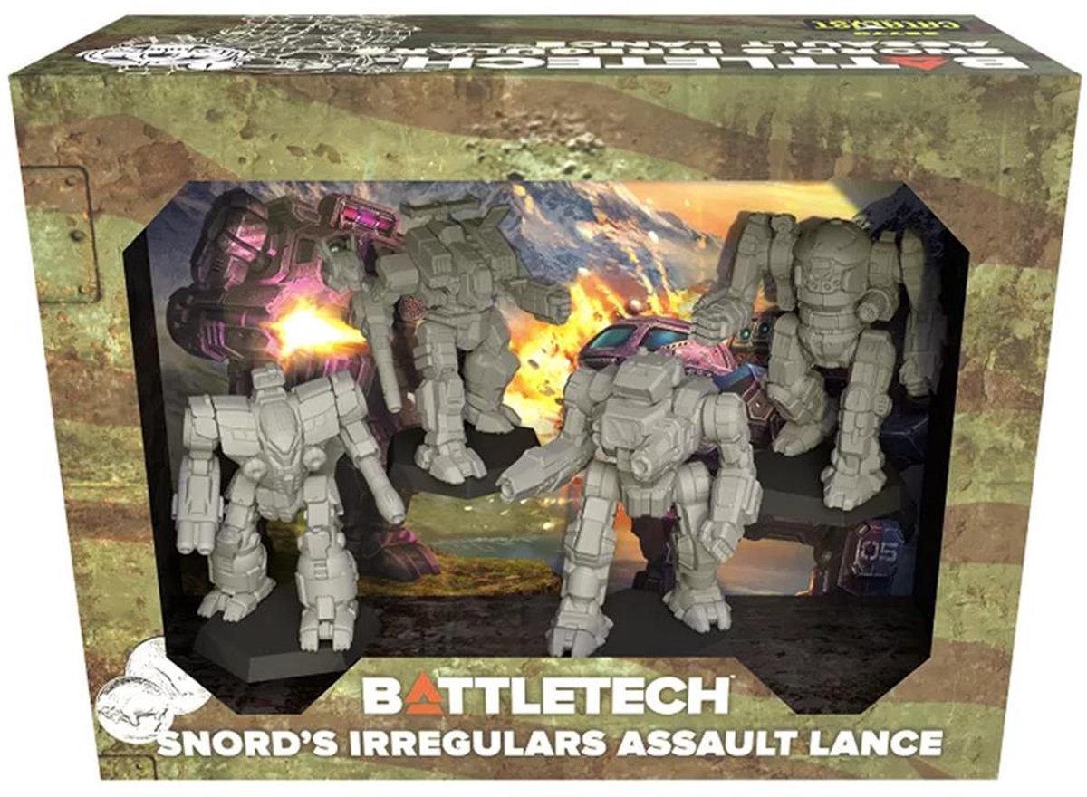 BattleTech Snords Irregulars Assault Lance - Miniatures - Catalyst Game Labs