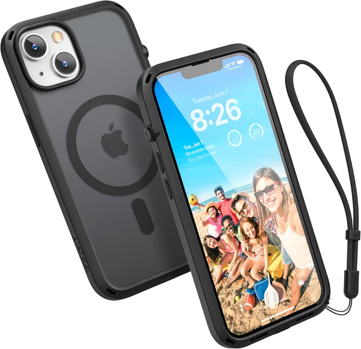 Catalyst Influence Hoesje Compatibel met MagSafe iPhone 13 / 14 Zwart