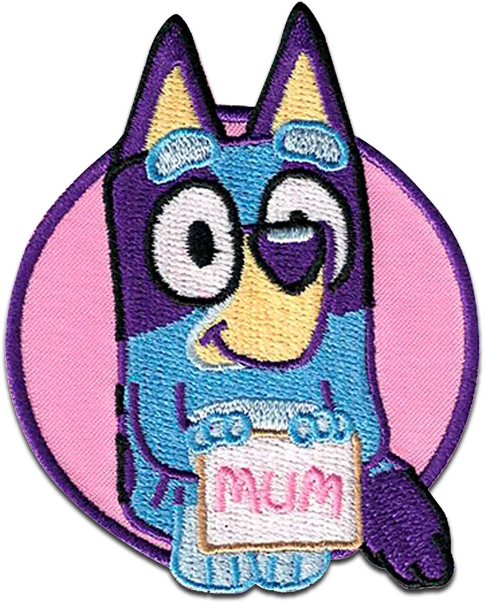 Bluey - Mum - Patch - Strijkapplicatie