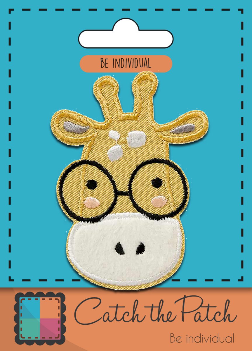 Giraffe embleem - Patch - Strijkapplicatie