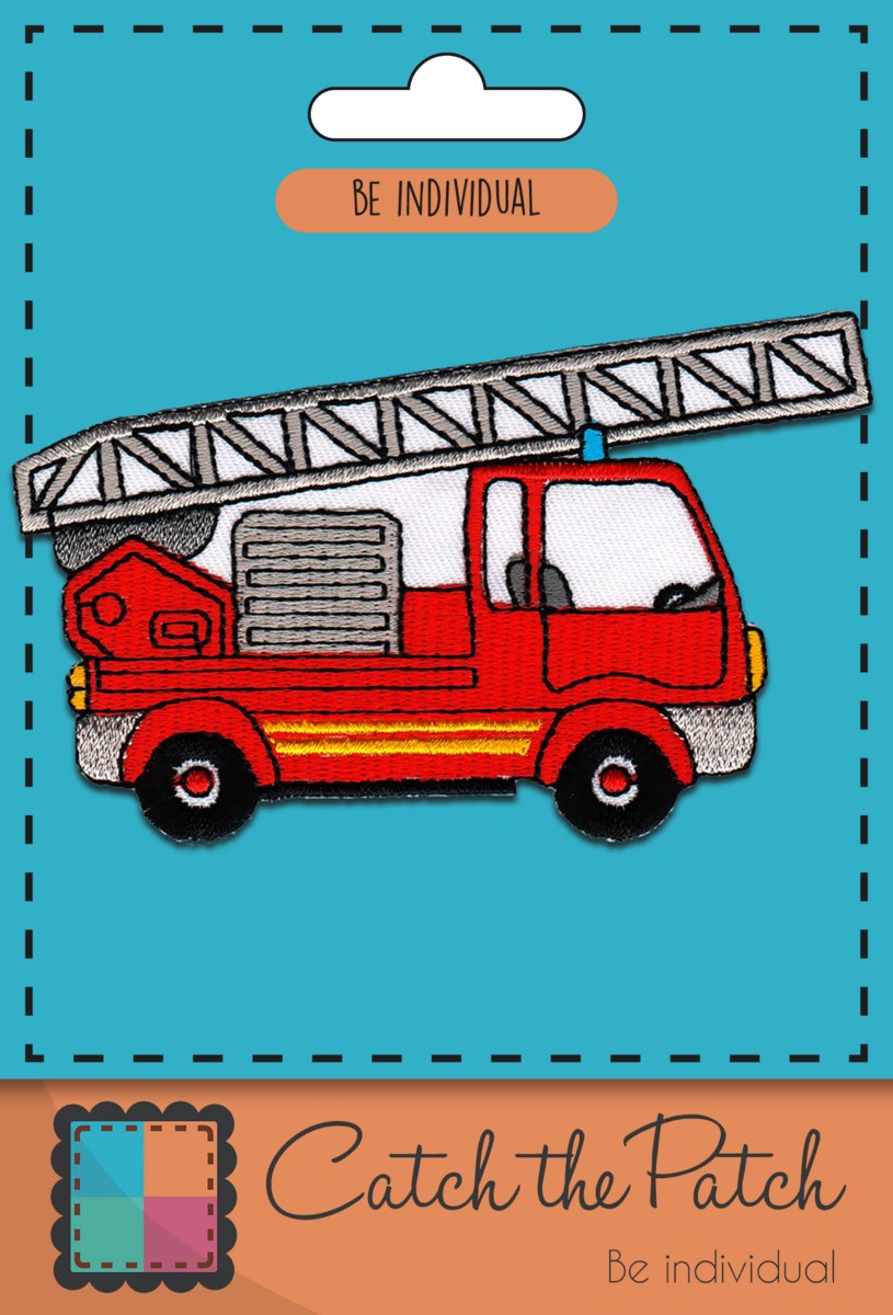 Strijkembleem - Brandweerwagen