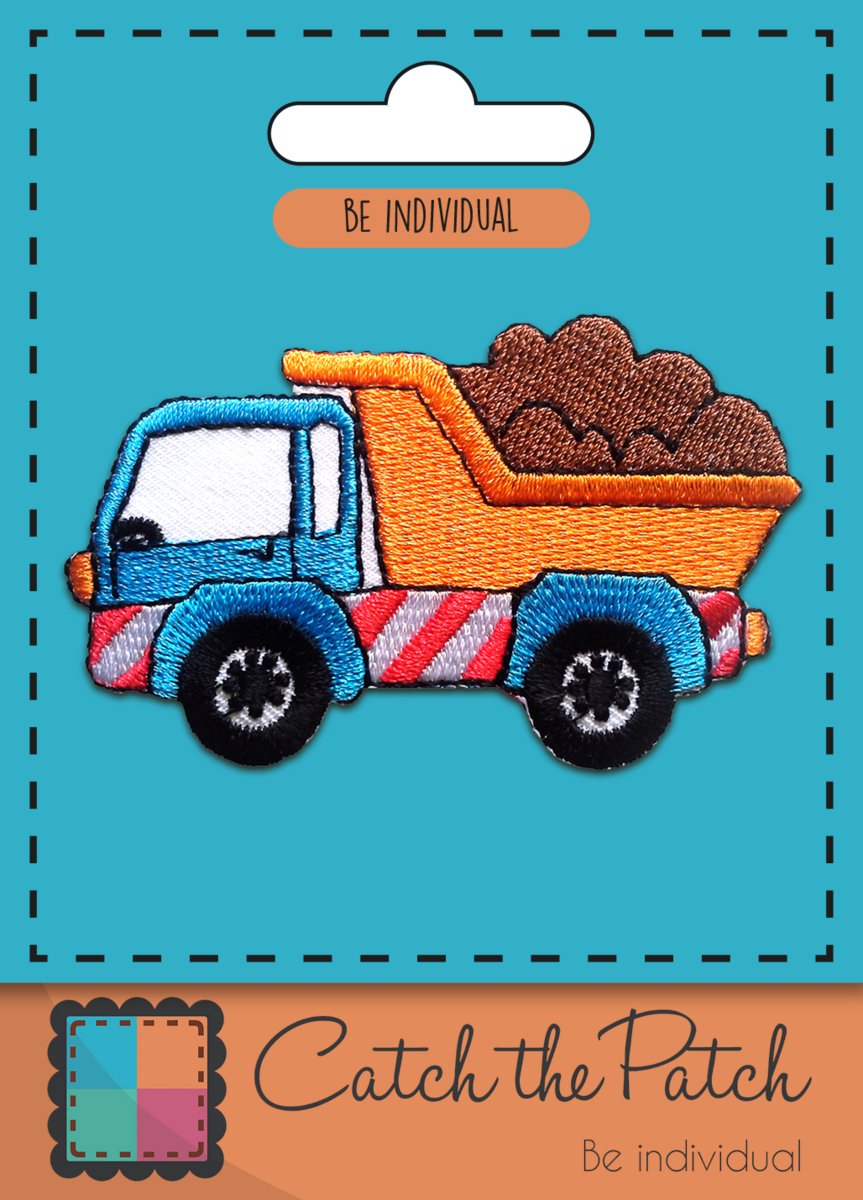 Strijkembleem - Kiepwagen