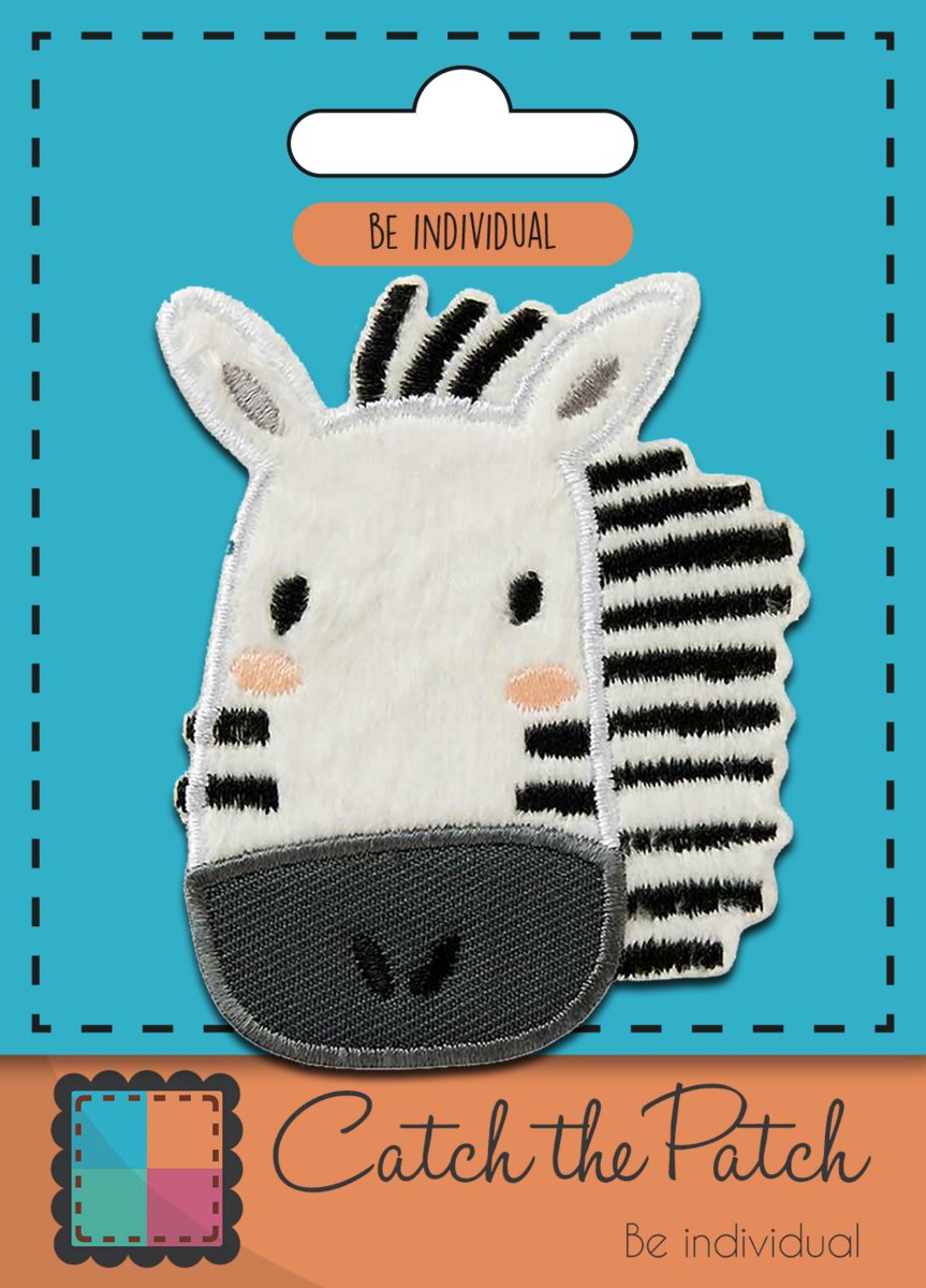 Zebra strijkembleem - Patch - Strijkapplicatie