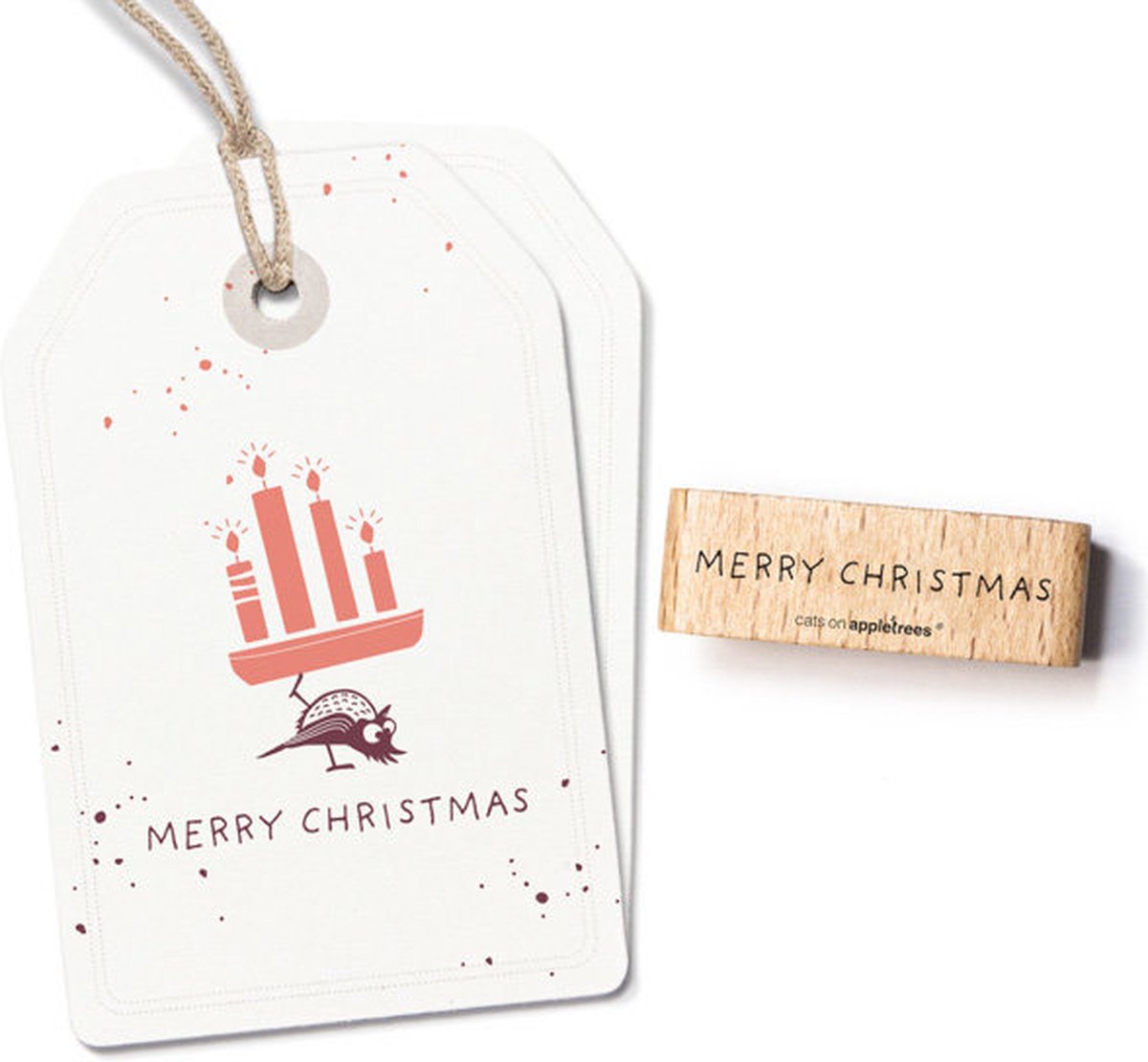 Cats on Appletrees Stamp - Merry Christmas 7