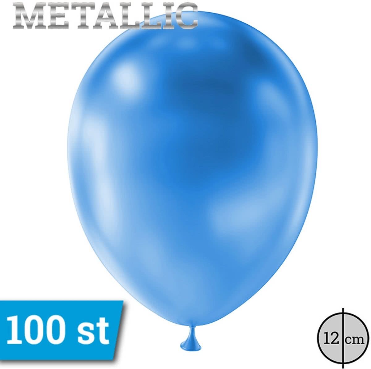 12cm 100 stuks Blauw Metallic GT5M/31