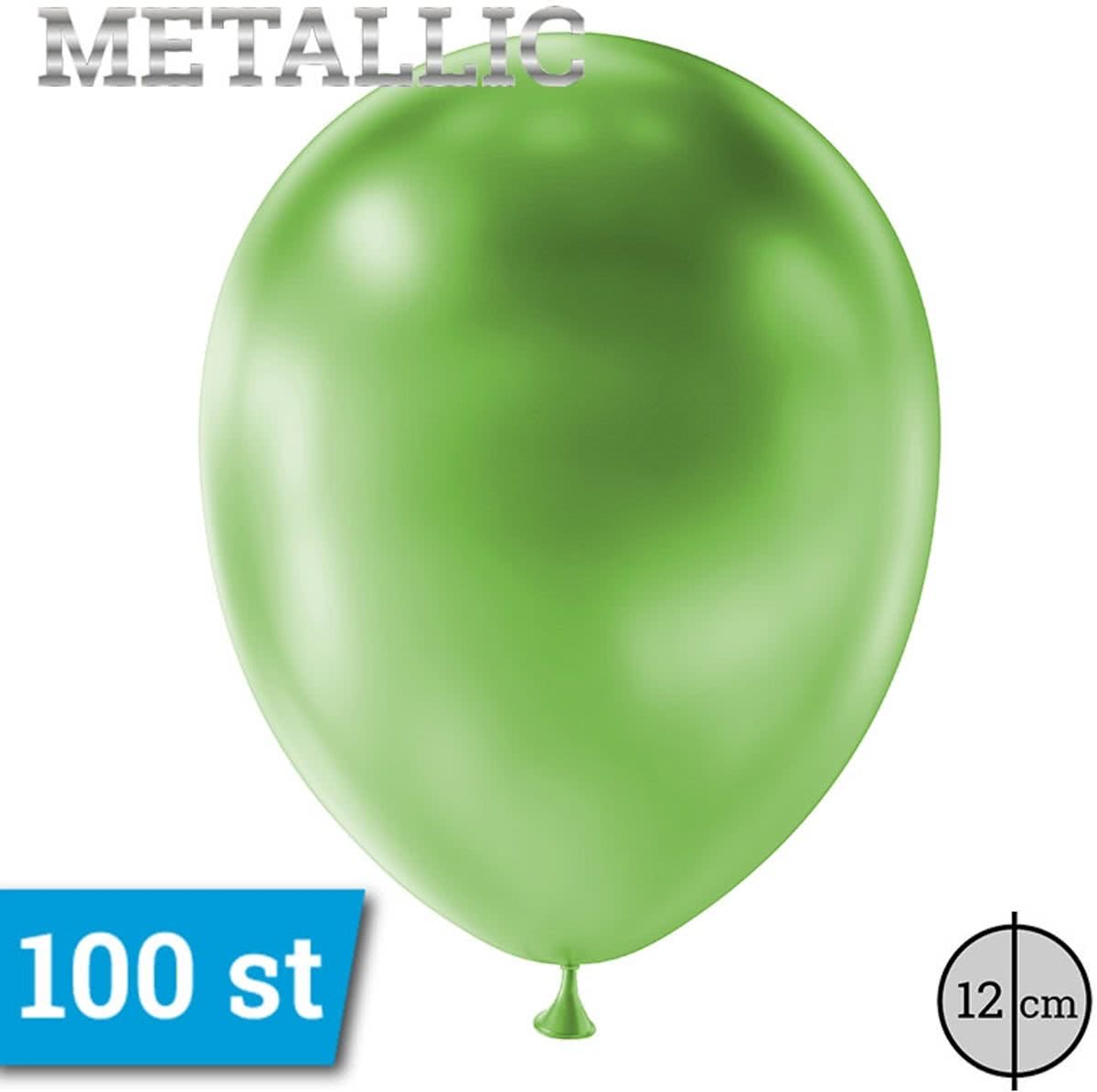 12cm 100 stuks Donker Groen Metallic GT5M/50