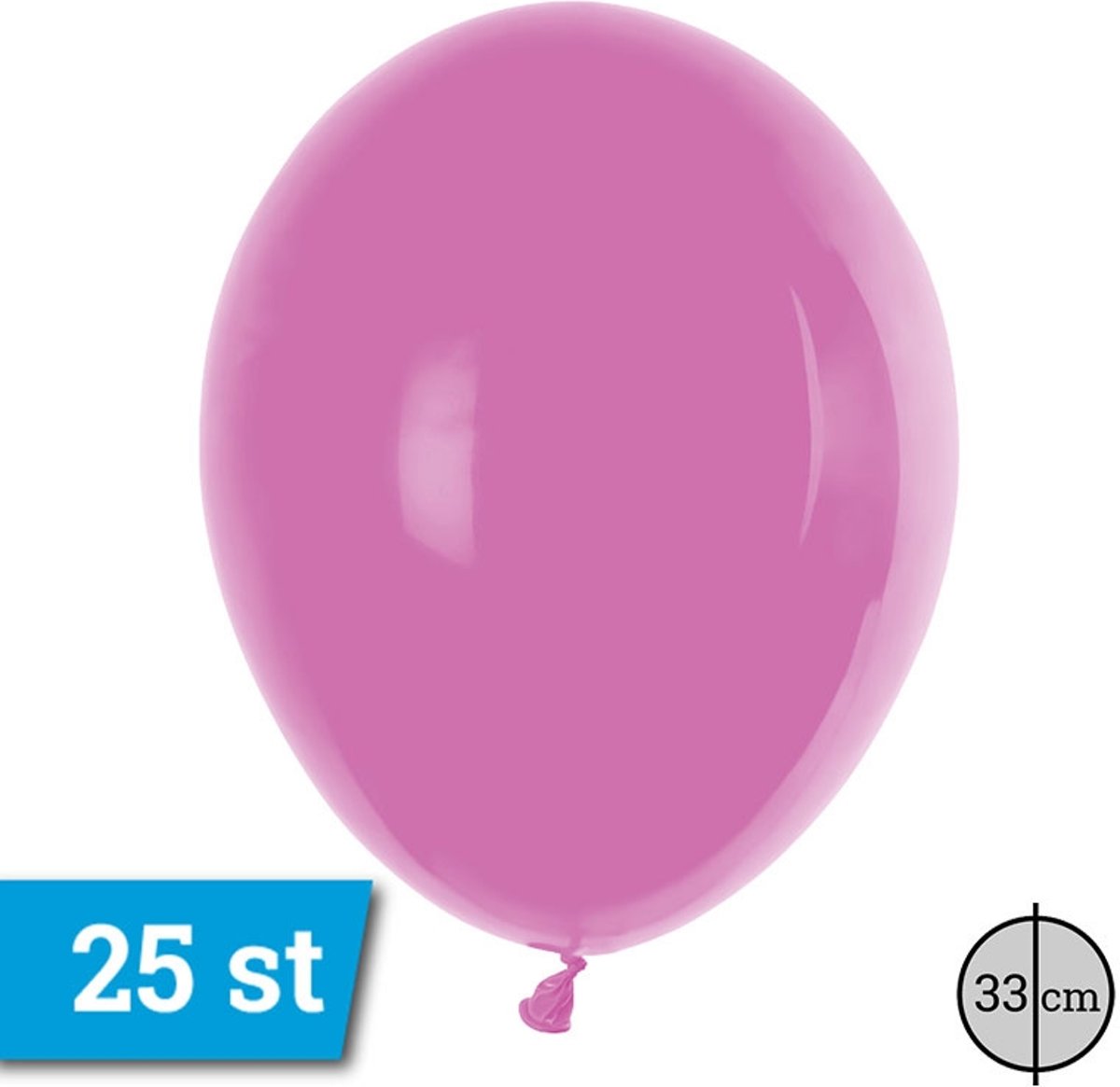 33cm 100 stuks Bubblegum Pink Pastel