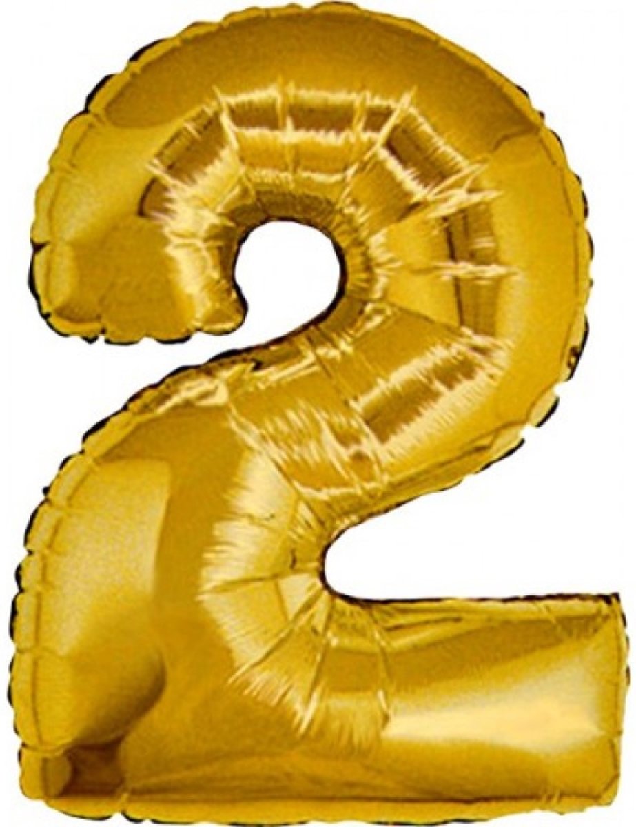 Folie MAXI ( 40inch) Cijfer - 2 - Goud