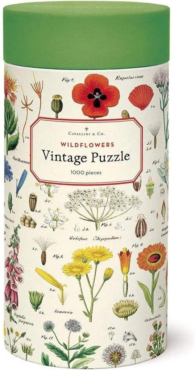 Cavallini & Co vintage puzzel - Wildflowers