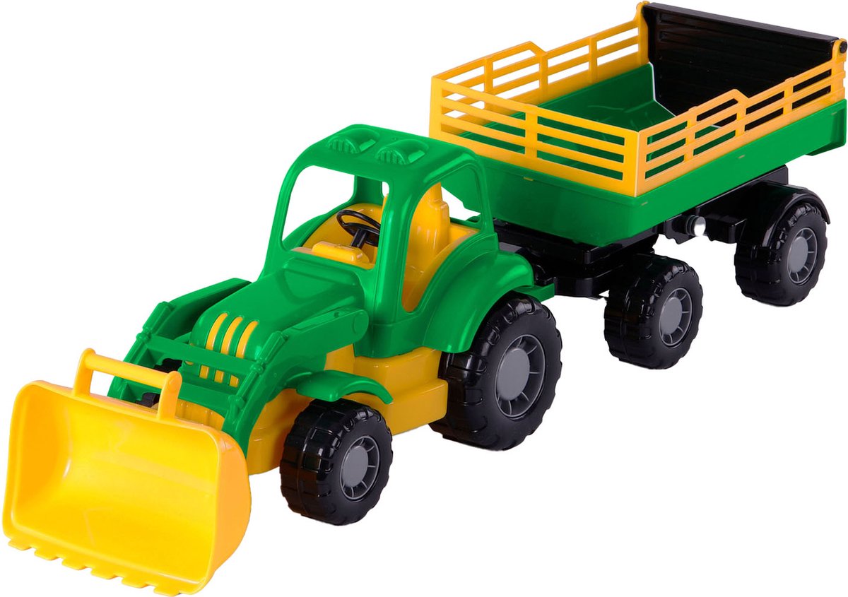 Cavallino Klassieke Tractor met Kiep Aanhangwagen, 66cm