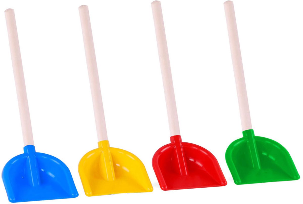 Cavallino Kunststof Schep met Houten Steel Kleur, 40,5cm