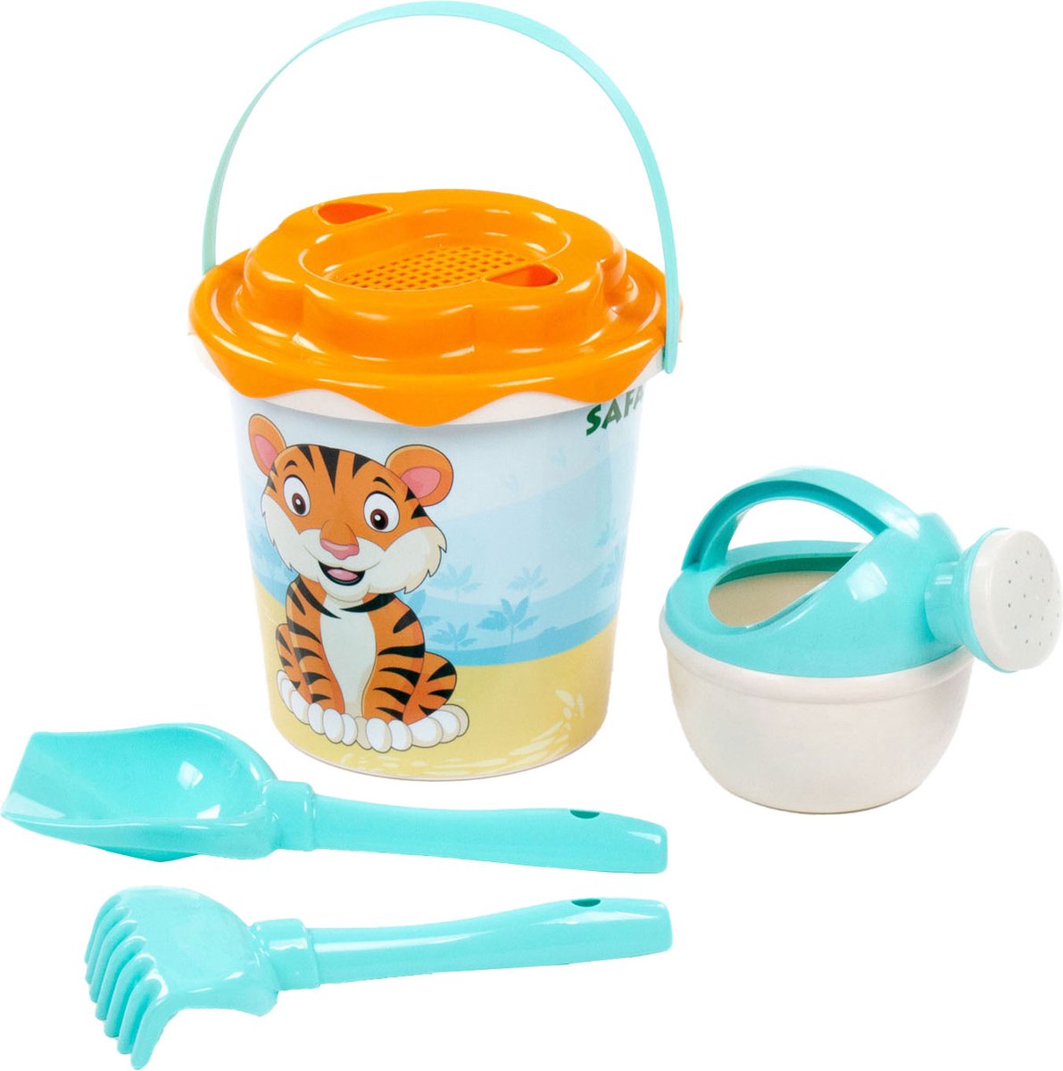 Cavallino Safari XL Emmerset Blauw met Gieter, 5dlg.