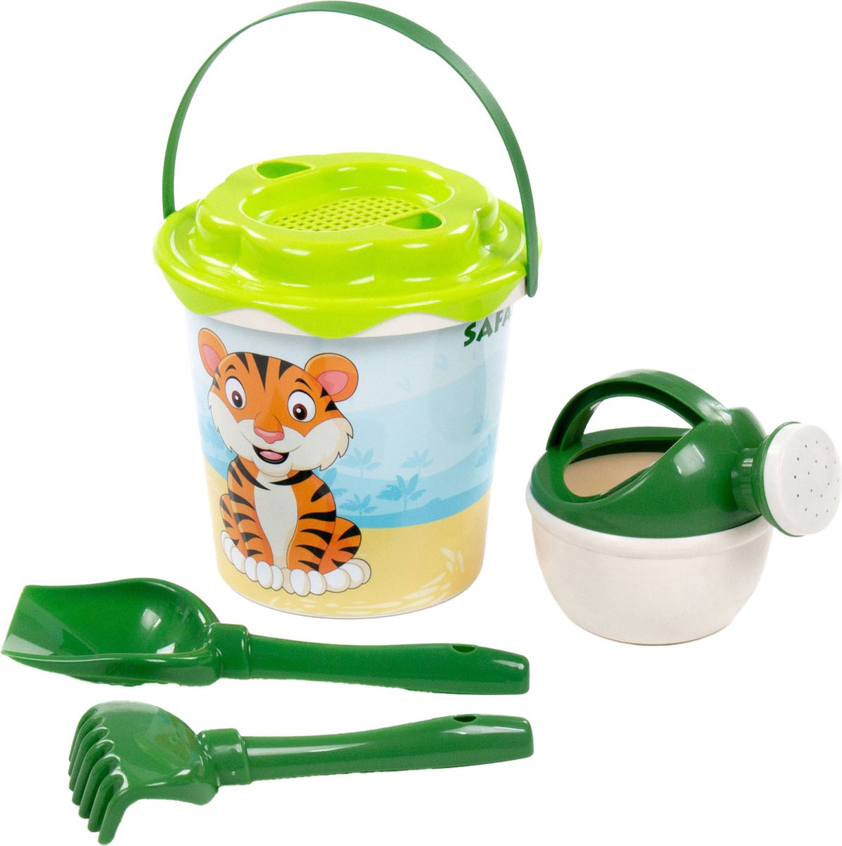 Cavallino Safari XL Emmerset Groen met Gieter, 5dlg.