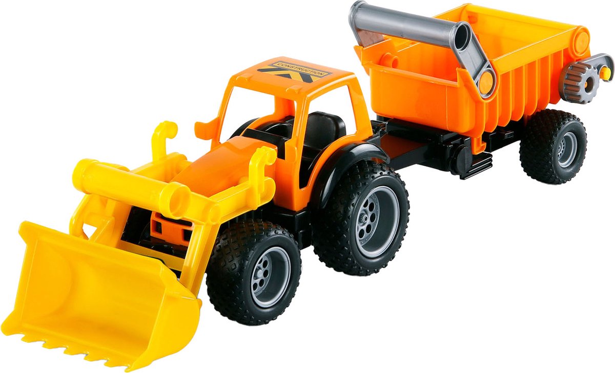 Cavallino Tractor met Voorlader en Aanhanger