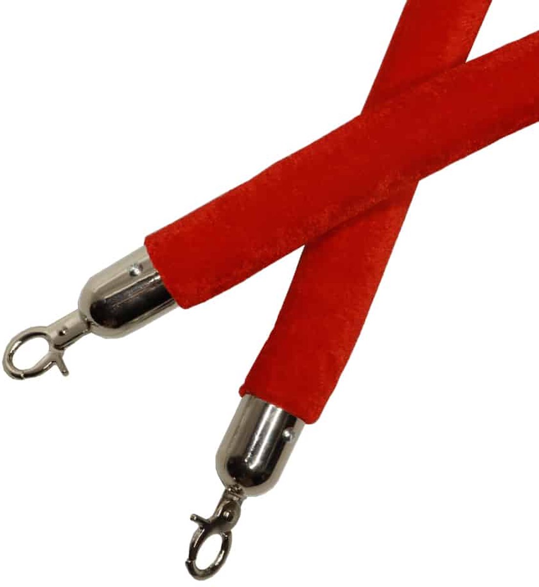 Vip/Afzetpaal Koord Rood zilver - Vip Koord - Vip palen koord - Afzet palen koord - Decoratie - Vip palen - Afzetpalen - Afzet paal - Koord - Cave & Garden