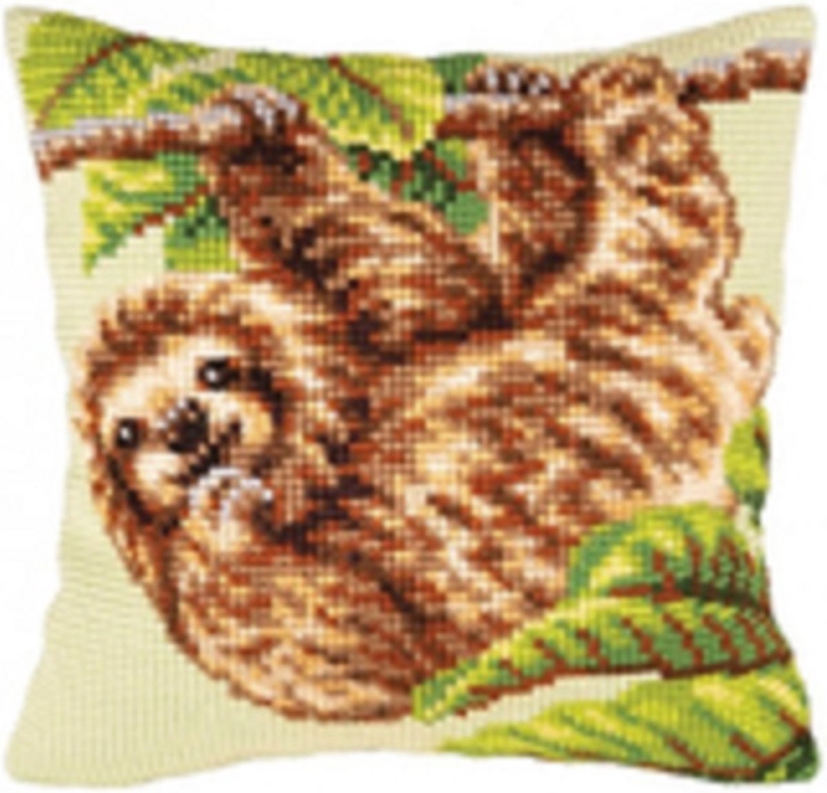 Kruissteekkussen Voorbedrukt Orchidea Nr   5426