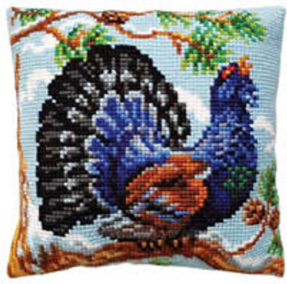 Kruissteekkussen Voorbedrukt Orchidea Nr 5444