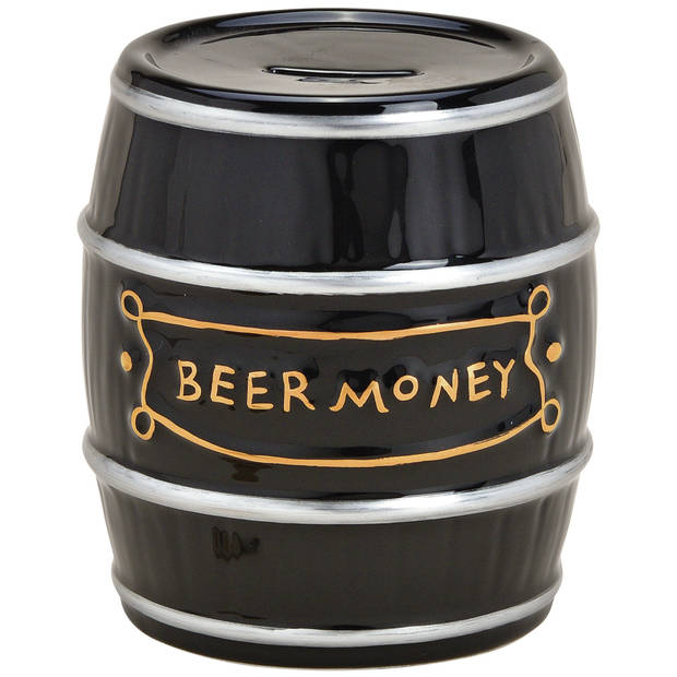   Spaarpot voor volwassenen Beermoney - Keramiek - Bier vat/ton - 13 x 14 cm -  