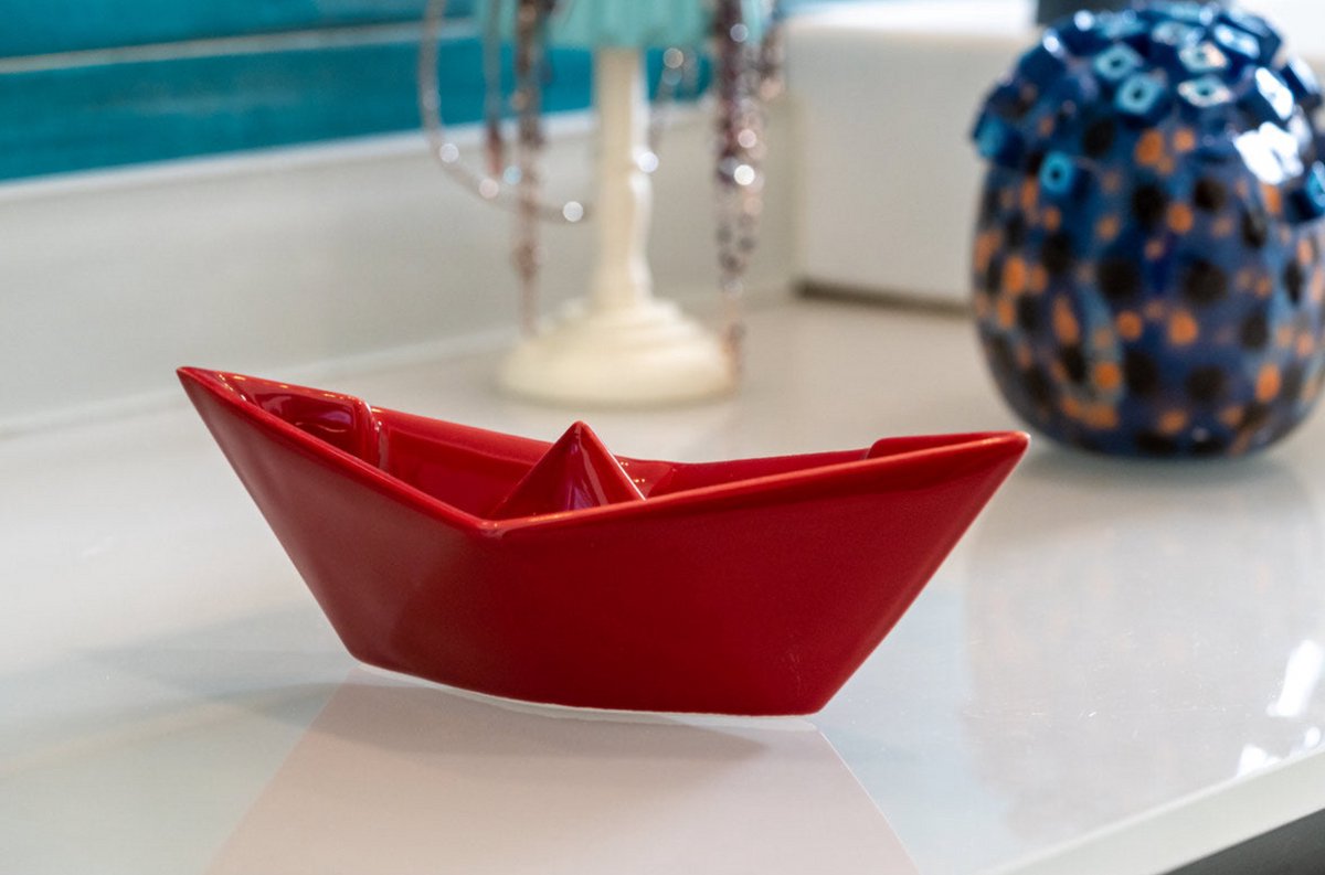 BARCHETTA ORIGAMI MEDIA ROSSO CERAMICHE CRESCENTINI ART. 2375