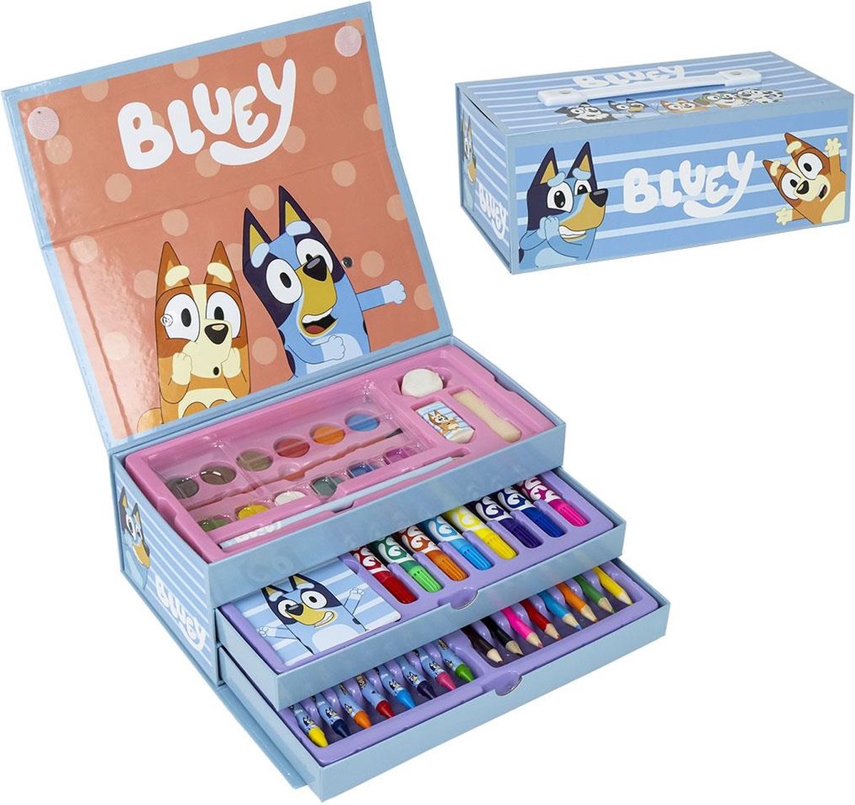 Bluey Tekenen Tekendoos Knutselen Meisjes Jongens - 44 Pieces