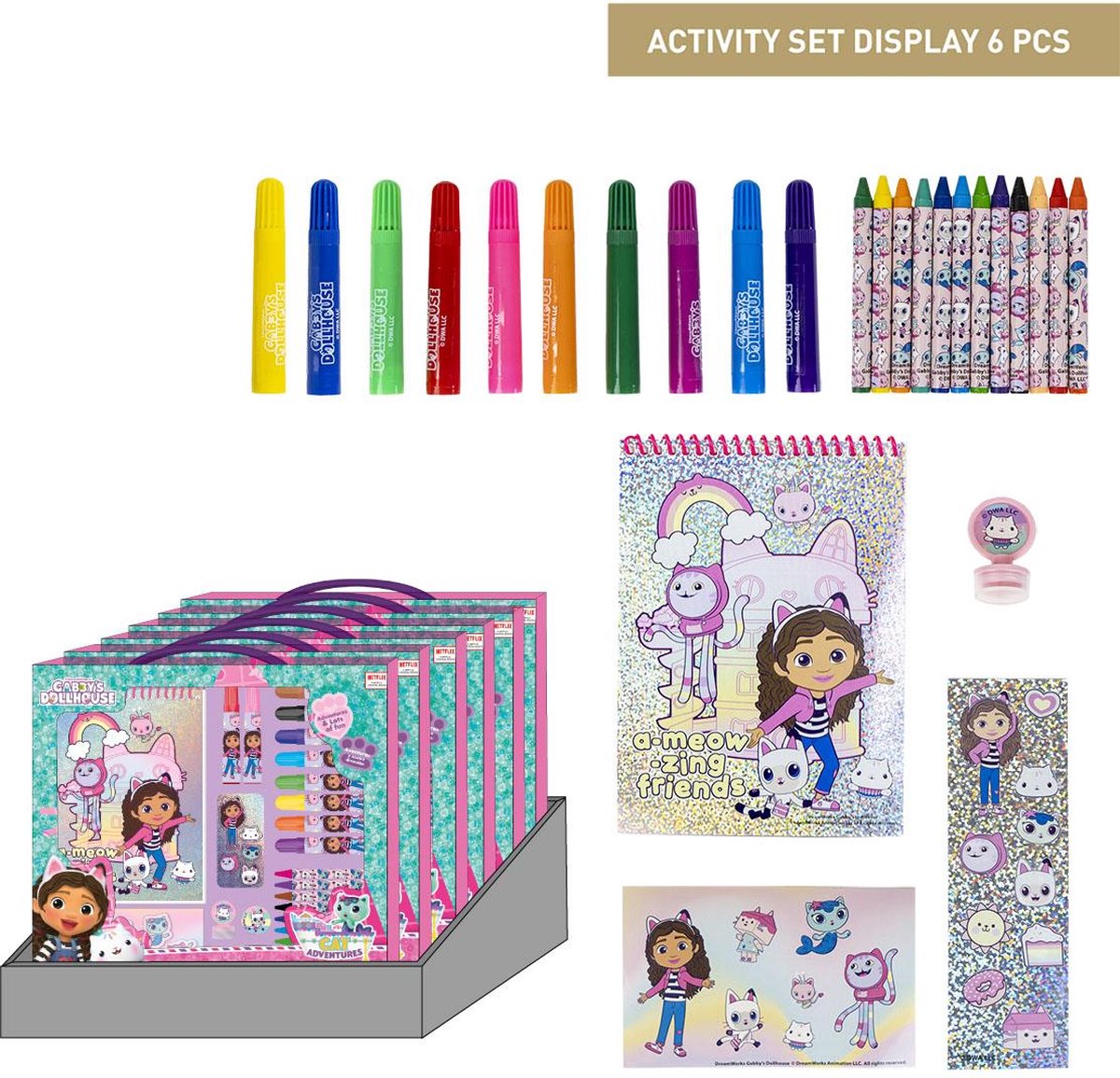 Gabbys Poppenhuis Tekenen Tekenset Kleuren 30 Kleurplaten - 26 Pieces