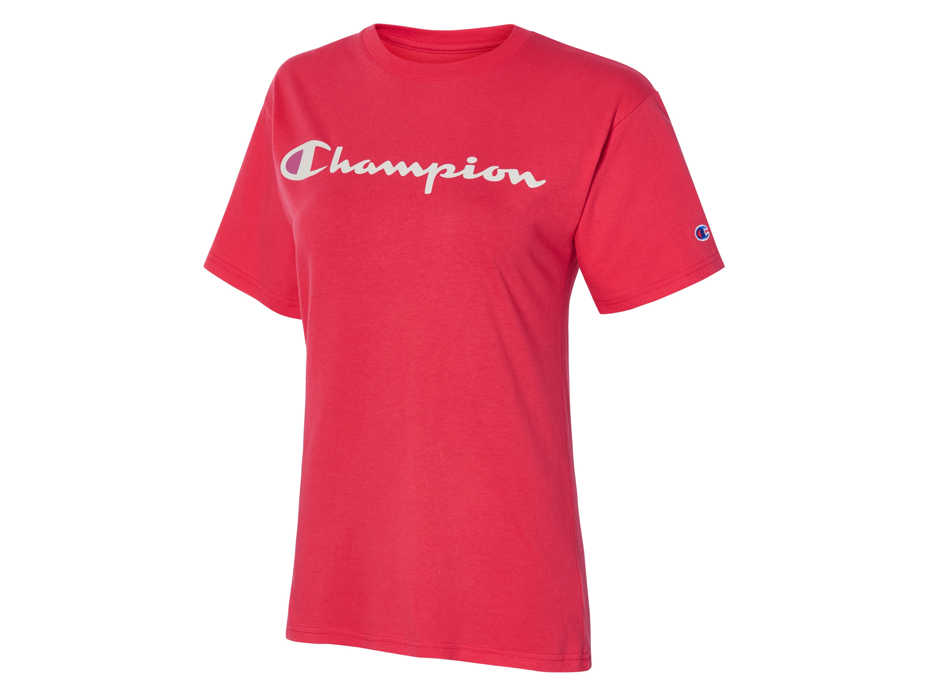 Champion Dames T-shirt (lichtrood, M)