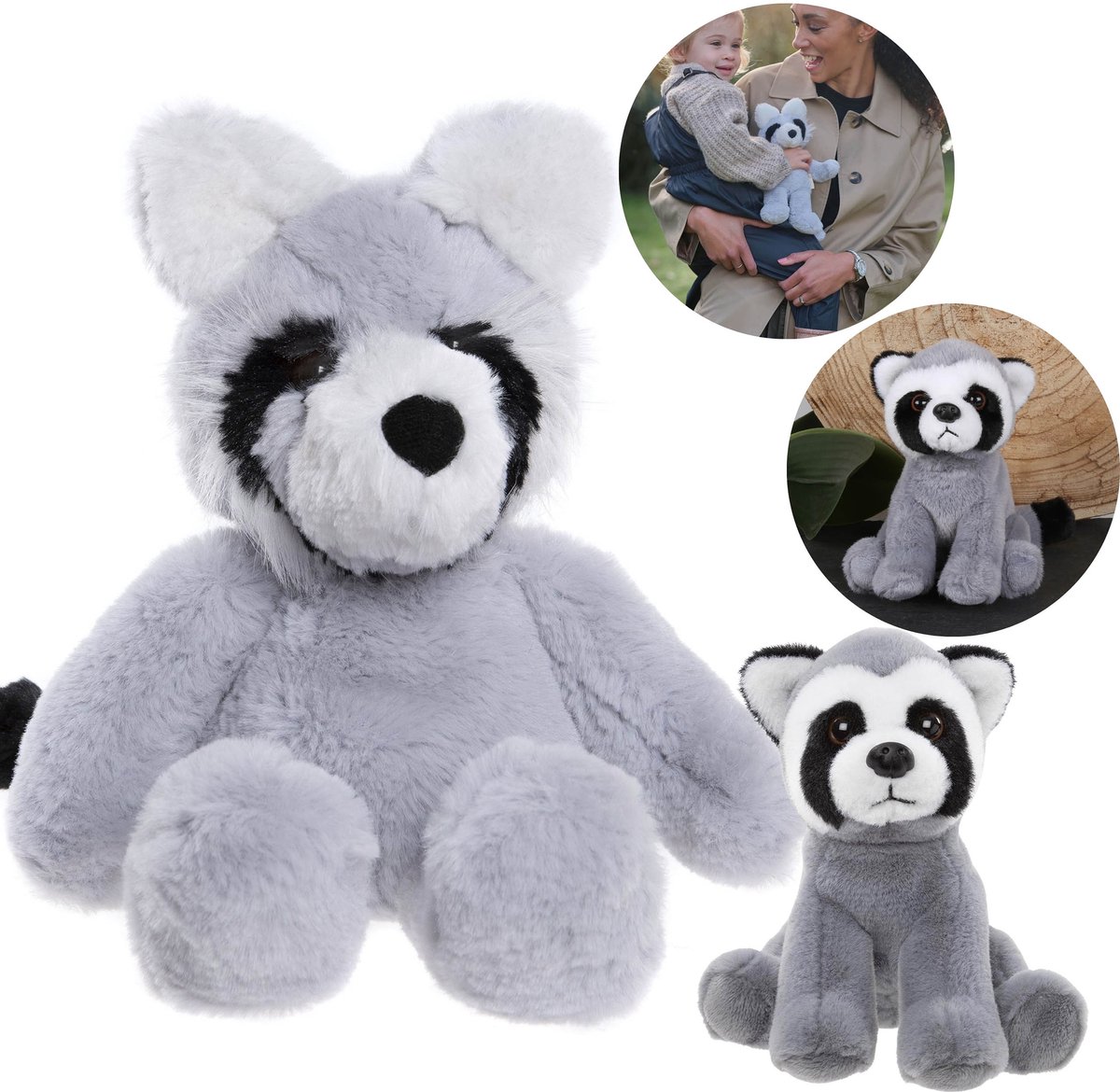 Charlie Bears, Set van twee knuffels uit de Bear&Me en Cuddle Cubs series, WASBEER – Ideaal voor baby’s en kinderen