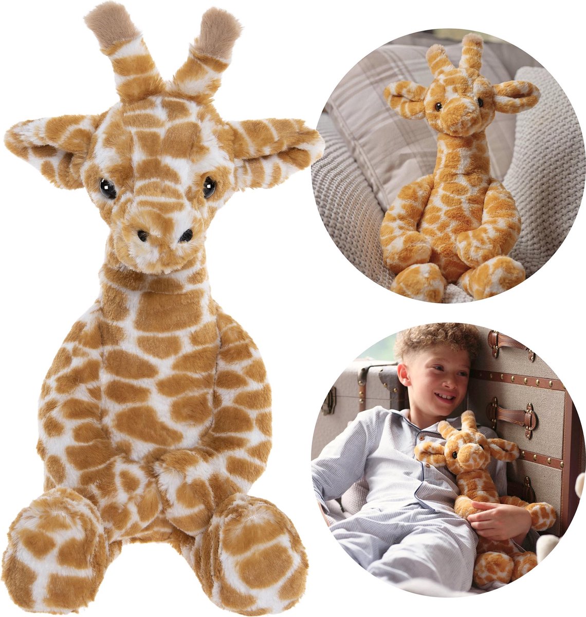 Charlie Bears Giraffe mascotte Gilbert, uit de Bear & Me serie, een unieke knuffel voor kinderen, 43cm