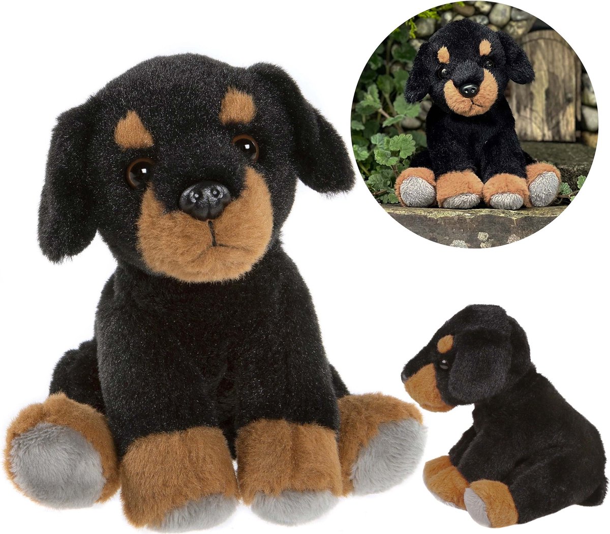 Charlie Bears Hond mascotte, uit de Cuddle Cubs serie, een kleine pluche ideaal voor babys, 13 centimeter