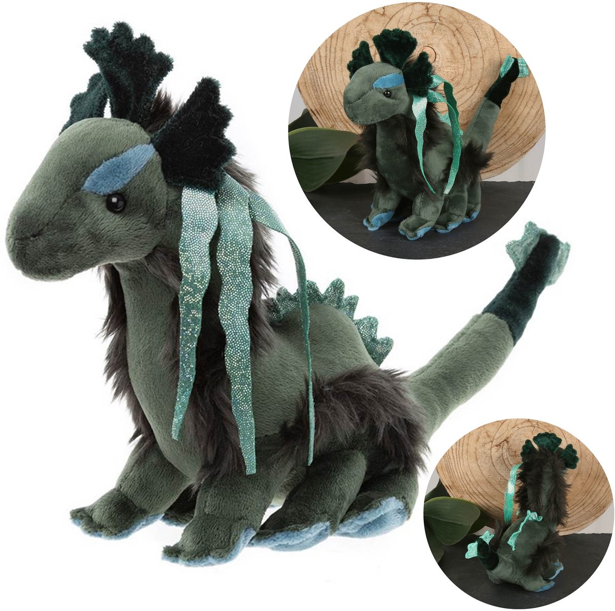 Charlie Bears mascotte, Nessie de draak, uit de Cuddle Cubs serie, een unieke knuffel voor kinderen, 15cm