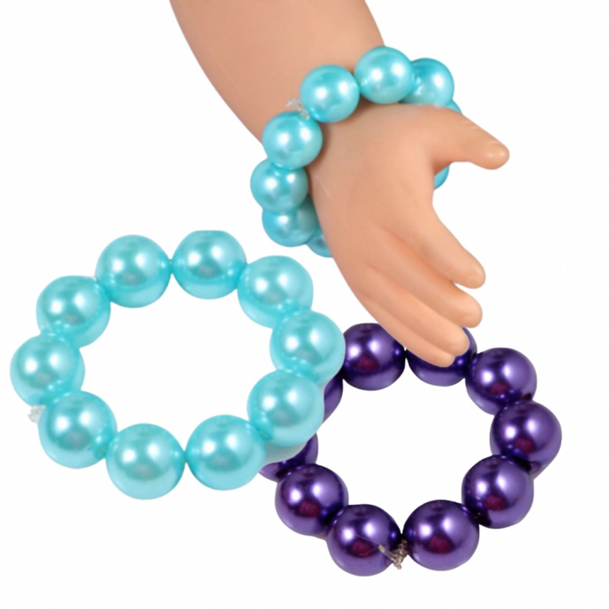 2 Baby paarse en blauw armband - Charme Bijoux