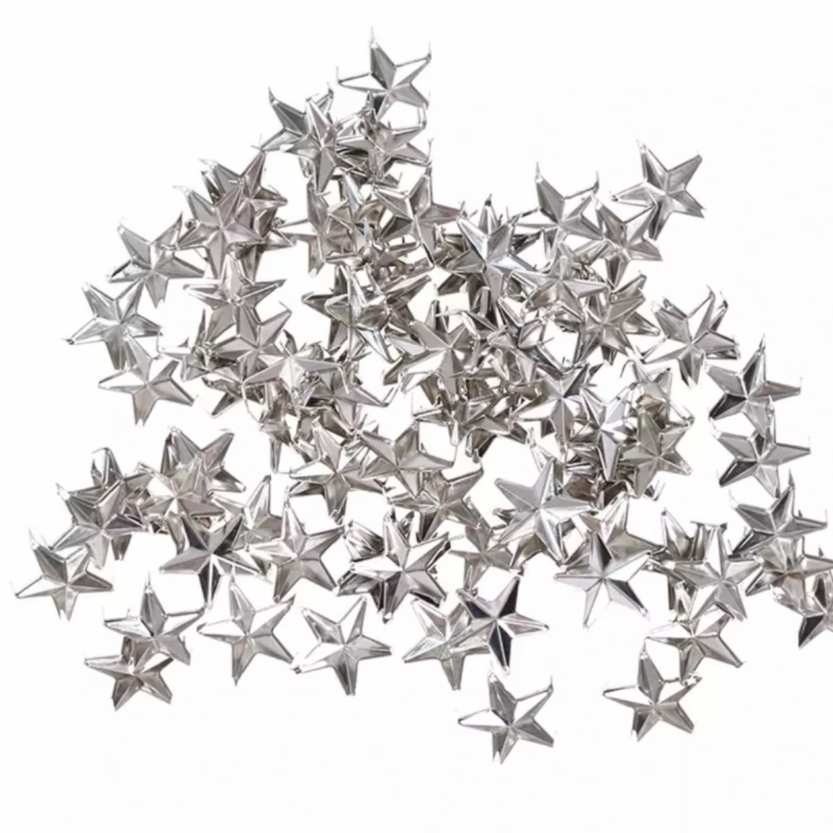 75- Ster- Kleding studs- Zilverkleur- 10 mm - Charme Bijoux