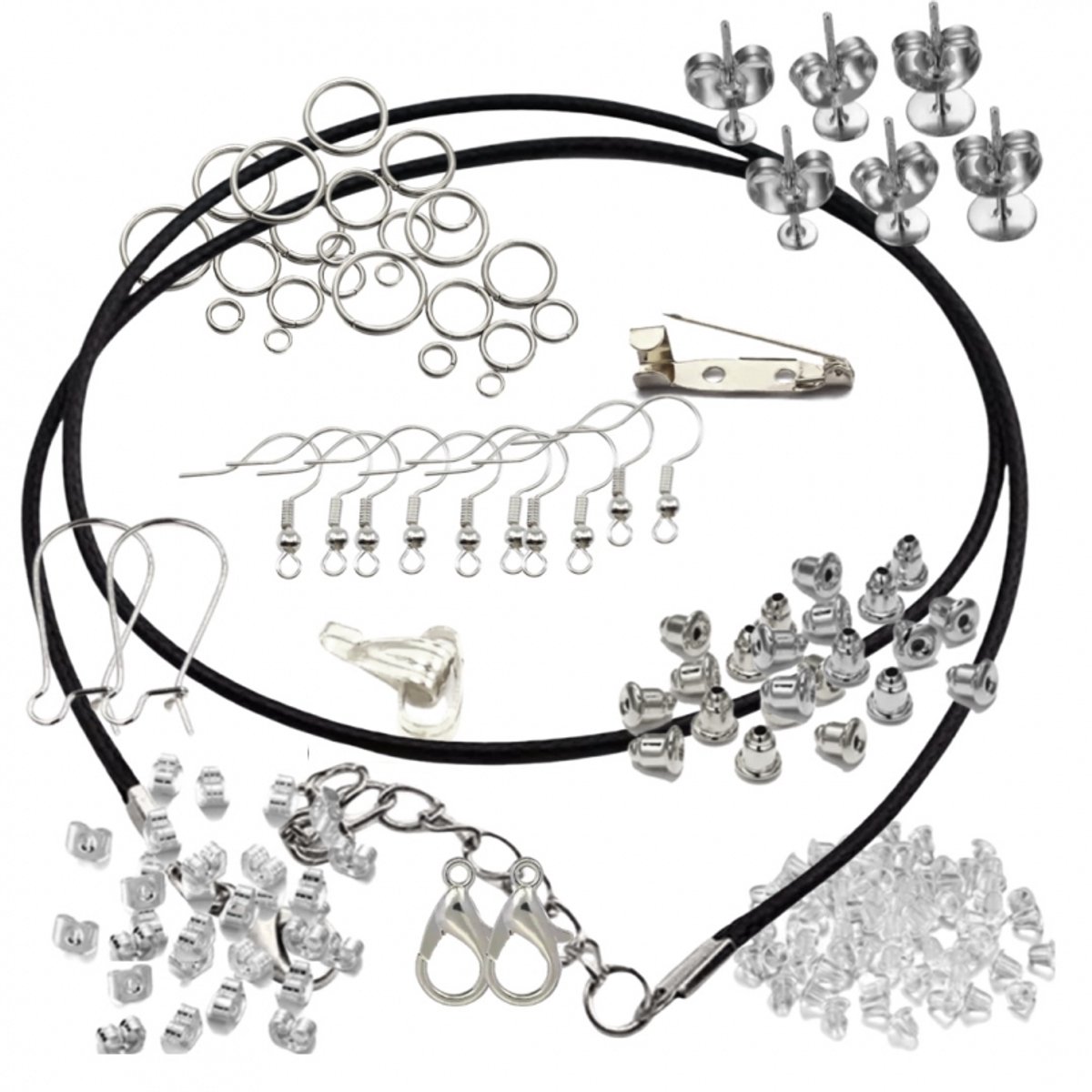 80-Delige Set-RVS kleur-Sieraden maken - Charme Bijoux