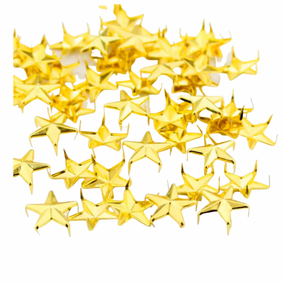 80 Kleding studs goudkleurig ster 10 mm - Charme Bijoux