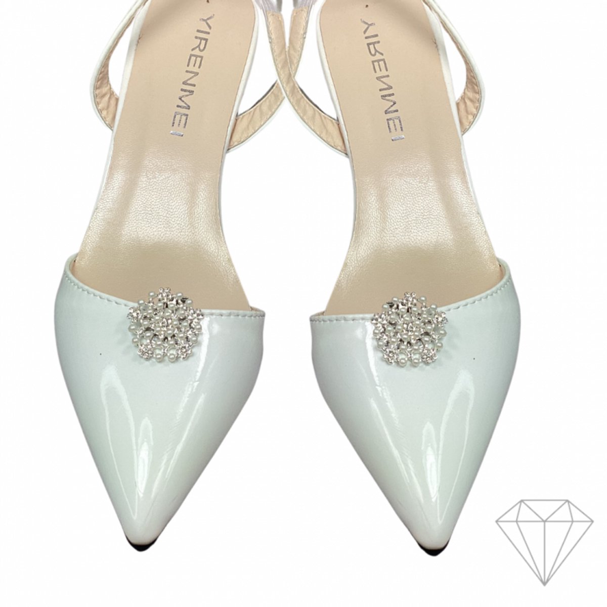 Charme Bijoux Schoenclips - Synthetische parel voor feestelijke schoenen